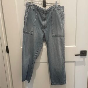 Womens Light Blue Denim 4 pocket Jeans size 33